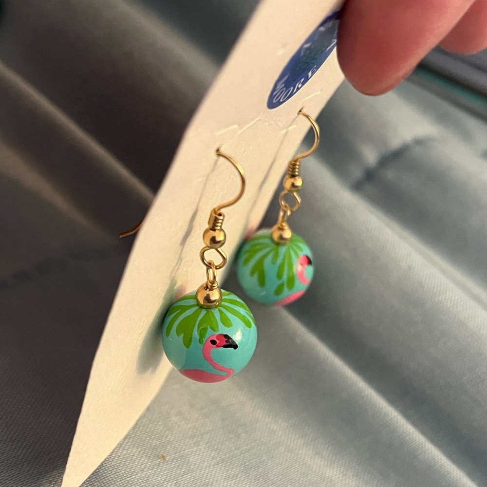 Angela Moore Flamingo Earrings - Picture 10 of 12